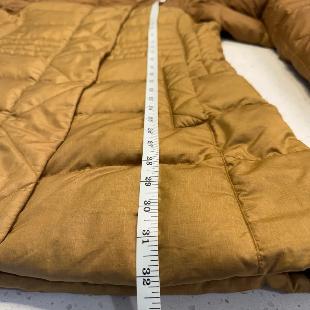 Marmot Alderbrook 700 Fill Down Parka Golden Honeycomb Winter Coat Womens Medium - Picture 13 of 16